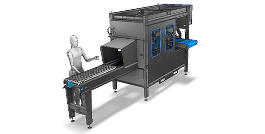 Harvest machine for leafy greens